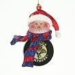 Florida Panthers NHL Striped Acrylic Snowman Ornament (3")