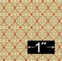 Victorian Gathering Green Dollhouse Miniature Wallpaper