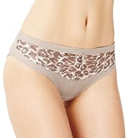 Per Una Animal Print & Embroidered Brazilian Knickers