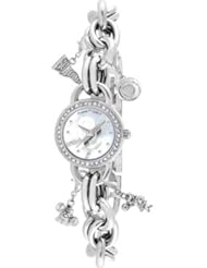 Game Time Womens COL-CHM-OK Charm College Series University of Oklahoma Collegiate 3-Hand Analog Watch