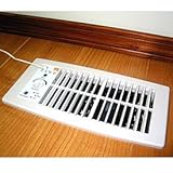 Flush Mount Heating and Air Conditioning Booster Fan, White