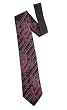 Paisley and Diags Woven Tie in black