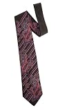 Paisley and Diags Woven Tie in black