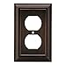 Brainerd 64240 Architectural Single Duplex Wall Plate, Venetian Bronze