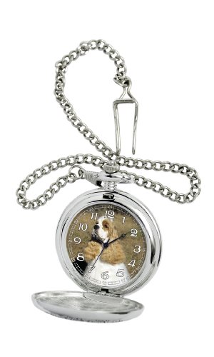 American Kennel Club Men's D1609 Cocker Spaniel Pocket Watch with Chain