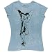Tinkerbell - Flocked Pose Ladies T-Shirt