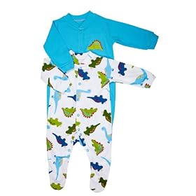 BabySafe Babywear 2Pk Boys Fashion Sleepsuit (Size 0-3 months) Baby clothes - Great Gift