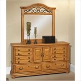 Puebla Dresser and Mirror Set in Mesa Pine Review