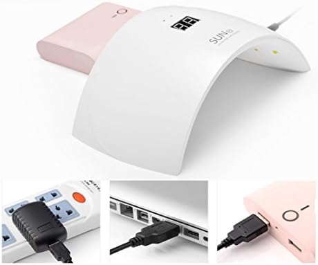 USB Charging 24W UV LED Nail Dryer Light for Drying LED UV Gel Nails, with Shock-Resistant Functions, Sun Light Technology, More Safer than Traditional UV Nail Art Dryer