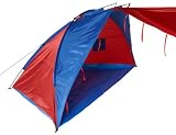  : Happy People Strandmuschel Sylt, 250x120x120cm blau/rot