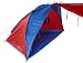 Happy People Strandmuschel Sylt, 250x120x120cm blau/rot