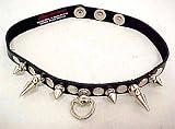Gothic Spiked D Ring Black Leather Choker Fantasy 41hEUiA0a8L. SL160 Gothic Spiked D Ring Black Leather Choker Fantasy