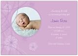 Flower Bursts Birth Announcement Photo Invitations - Set of 20