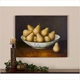 IMAGE OF Pears in Bowl Still Life Art Accent