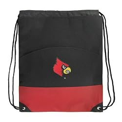 Louisville Cardinals Drawstring Bag Backpack Red University of Louisville Draw String Back Pack - For Boys Girls Students or Adults