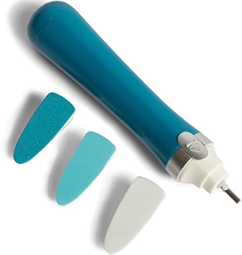 BeyondBeauty Electronic Nail Care System-Pedicure/Manicure-File, Buff and Shine Nails In Minutes - Handheld Tool &amp; 3 Refills