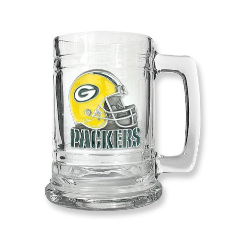 Green Bay Packers 15oz Glass Tankard