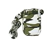 Green and White Camouflage Cell Phone Purse Plus with Adjustable Shoulder Strap
