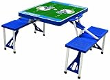 NFL San Diego Chargers Football Field Design Portable Folding Table/Seats, Blue