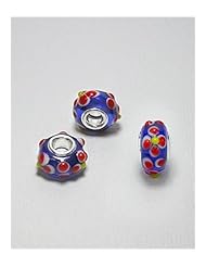 Glass Glass Beads In 92.5 Sterling Silver