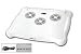 USB Business Notebook Cooler Pad with 3 Built-in Fans Laptop Stand Alunimium Surface