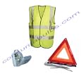European 3 Piece Emergency Car Travel Kit - Essential Items - H4'