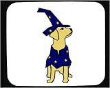 Dog 01 Drawn With Straight Lines (wizard Costume) Decorated Mouse Pad