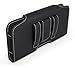 Bomea Galaxy S6, S6 Edge Belt Case, Bomea Premium Leather Belt Holster Case with Belt Clip and Loops for Samsung Galaxy S6, S6 Edge Cell Phone (Fits Phone w/Other Case On) Black