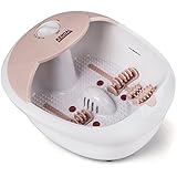 All in one foot spa bath massager w/ heat, HF vibration, O2 bubbles red light MS0810M