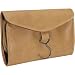 Royce Leather Hanging Toiletry Bag - Tan