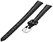 Timex Women's Q7B788 Padded Calfskin 10mm Black Replacement Watchband