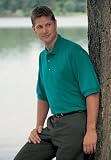 Image 7 oz Short Sleeve Pique Knit Golf Shirt with Pocket (Regular and Big & Tall Sizes)
