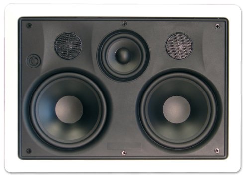 Pure Resonance Audio PRS-CC555 In Wall Center Channel Speaker 150W 3 Mid Range Dual Tweeters