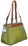 Olive and Raspberry Pink Orchid Diaper Bag