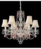 Schonbek 1846LA A La Mode 6 Light Single Tier Chandelier in Cream with Light Amethyst crystal 41hEva2swnL. SL160 Schonbek 1846LA A La Mode 6 Light Single Tier Chandelier in Cream with Light Amethyst crystal