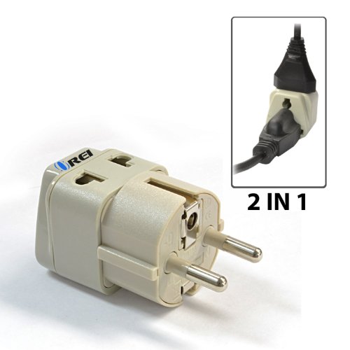 OREI Grounded Universal 2 in 1 Schuko Plug