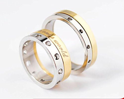 Jewelryfinds Korean Fashion Titanium Steel Double Couple Men Rings