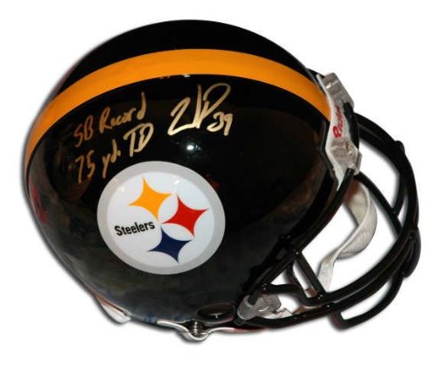Autographed Willie Parker Steelers Proline Helmet Inscribed Sb Record 75 Yd Td Run
