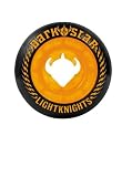 Darkstar Light Knight Dual Durometer (Orange/Black) Skateboard Wheels - Set of 4 - 53 mm