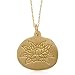 Lotus Bloom Coin Necklace with 24 Karat Gold