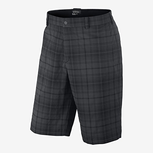 Nike Golf Mens Plaid Shorts - Black/Night Stadium 38
