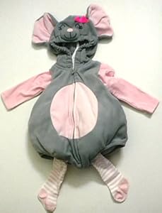 Carter's Halloween Baby Costume Silly Mouse 3 Pcs Top Tee Shirt Tights 24 Mos