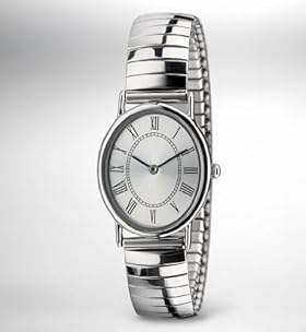 Oval Face Analogue Expandable Watch