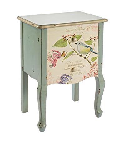 Shabby Chic Cassettiera 2C Bird Multicolore