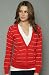 Crooks and Castles The Gunlove Cardigan in Red,Sweaters for Women