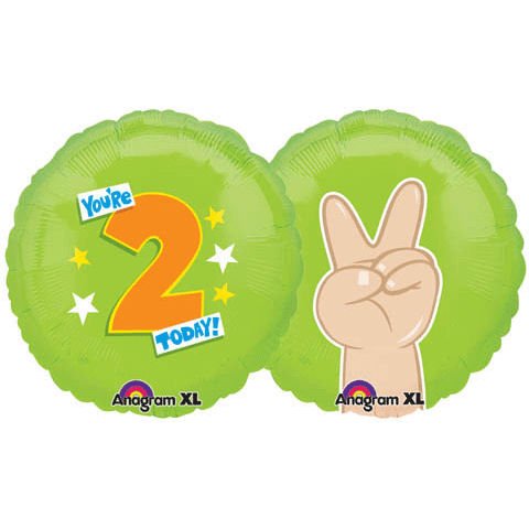 You're 2 Today Green and Stars 18