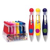 Jot N Dot WIDE GRIP POLKA DOT Pens 36 Pc w/ Display Wholesale