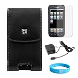 Magnetic Leather Vertical Case with Optional Spring Belt Clip for Samsung F ....