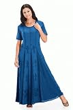 Holy Clothing Catriona Empire Flare Boho Godet Gypsy Peasant Long Dress Gown