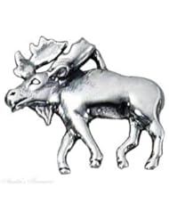 Sterling Silver Bull Moose Animal Charm